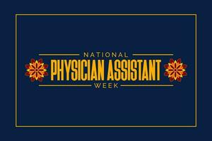 National Arzt Assistent Woche vektor