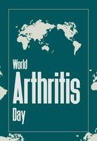 Welt-Arthritis-Tag vektor