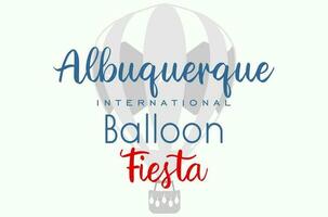 albuquerque internationell ballong fiesta vektor