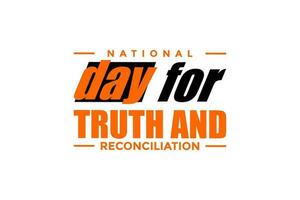 National Tag zum Wahrheit und Versöhnung vektor