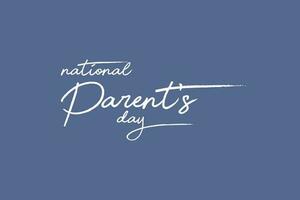nationell föräldrar dag, bakgrund mall Semester begrepp vektor
