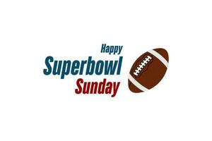 glücklich Super Bowl Sonntag, Super Schüssel vektor