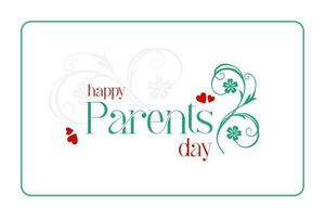 National Eltern Tag, Hintergrund Vorlage Urlaub Konzept vektor