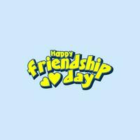 Lycklig vänskap dag, Semester begrepp. mall för bakgrund, baner, kort, affisch, t-shirt med text inskrift vektor