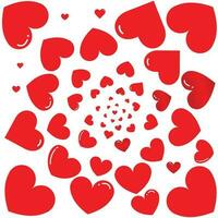 kärlek symbol ikon uppsättning, hjärta vektor, kärlek tecken, hjärtslag, valentine dag form. samling av hjärta tecken vektor