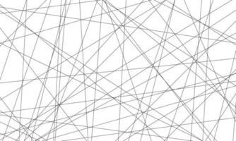 abstrakt Weiß Hintergrund mit zufällig schwarz Linien vektor