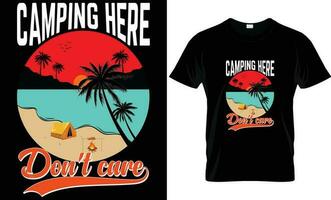 Landschaft t Hemd Design. Camping ,einzigartig, Typografie, Berg und draussen T-Shirt Design. vektor