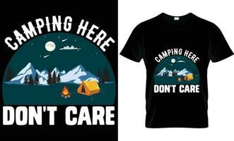 Landschaft t Hemd Design. Camping ,einzigartig, Typografie, Berg und draussen T-Shirt Design. vektor