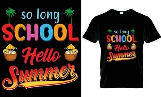 Sommer- T-Shirt Design. kreativ, Brauch, Typografie, Sommer- T-Shirt Design, svg T-Shirt Design.T-Shirt Design erhalten bereit zum Sommer- Vektor Typografie Illustration und bunt im schwarz Hintergrund.