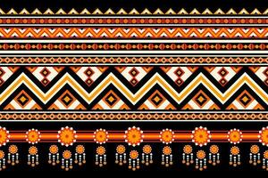 geometrisk etnisk mönster kan vara Begagnade i tyg design för bakgrund, tapet, matta, textil, Kläder, omslag, dekorativ papper, broderi illustration vektor. vektor