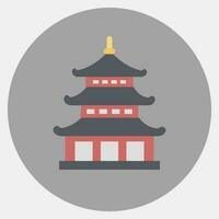 ikon pagod. japan element. ikoner i Färg para stil. Bra för grafik, affischer, logotyp, annons, infografik, etc. vektor