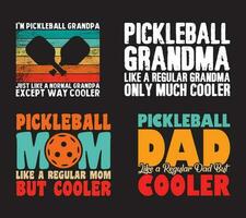 Pickleball t Hemd Design bündeln, Vektor Pickleball t Hemd Design, Pickleball Shirt, Pickleball Typografie t Hemd Design Sammlung