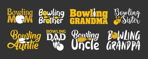 Bowling t Hemd Design bündeln, Vektor Bowling t Hemd Design, Bowling Shirt, Bowling Typografie t Hemd Design Sammlung