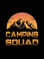 Camping-T-Shirt vektor