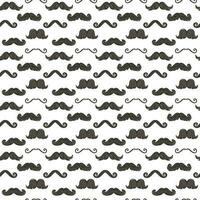 en mönster av grafisk ikoner med hipster mustasch fläckar. en stor samling av mustascher med fläckar av annorlunda former. de textur av en upprepa uppsättning av polisonger för utskrift på textilier och papper vektor