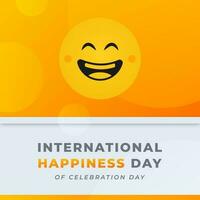 International Tag von Glück Feier Vektor Design Illustration zum Hintergrund, Poster, Banner, Werbung, Gruß Karte
