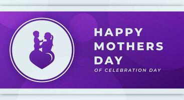 glücklich Mütter Tag Feier Vektor Design Illustration zum Hintergrund, Poster, Banner, Werbung, Gruß Karte