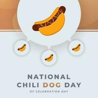 National Chili Hund Tag Feier Vektor Design Illustration zum Hintergrund, Poster, Banner, Werbung, Gruß Karte