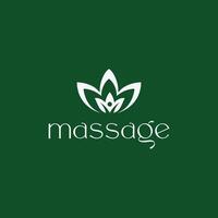 massage logotyp och vektorer. vektor