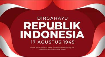 Hintergrund Indonesien Unabhängigkeit Tag Hintergrund vektor