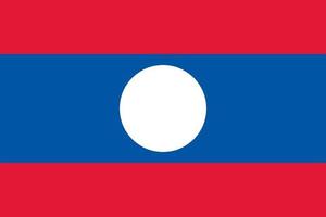 laos officiellt flagga vektor