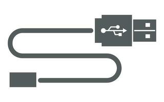 USB Kabel Symbol. Telefon Ladegerät Symbol. Lager Illustration vektor