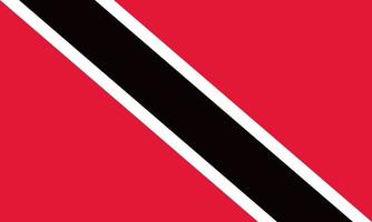 trinidad och tobago officiellt flagga vektor