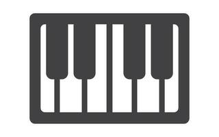 Musik- Tastatur von Midi- Symbol und Klavier Symbol isoliert auf ein Weiß Hintergrund. Linie zum Infografik, Webseite oder App. Vektor. vektor