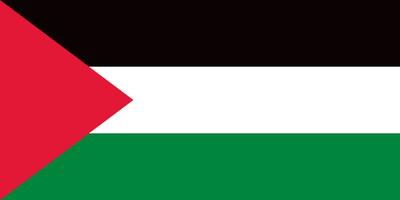 palestine officiellt flagga vektor