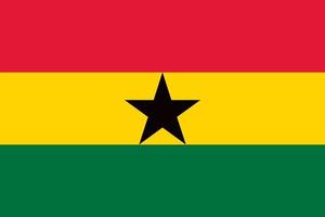 Ghana offiziell Flagge vektor