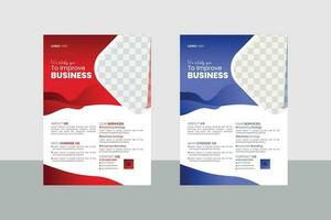 Minimale Business-Flyer-Designvorlage vektor