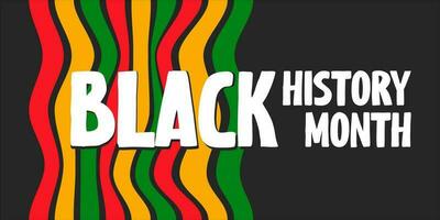 schwarz Geschichte Monat, Feier, afrikanisch Amerikaner, Banner, Flyer vektor