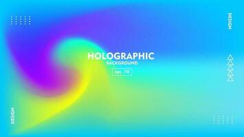 abstrakter unscharfer holografischer hintergrund vektor