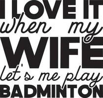 Badminton T-Shirt Design vektor