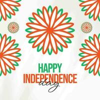 glücklich Unabhängigkeit Tag Indien Sozial Medien Post Vorlage im Hindi Kalligraphie, Swatantra Bharat meint unabhängig Indien, Republik Tag, Indien, Indianer, patriotisch, Azadi ka amrit Mahotsav, vektor