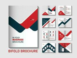 kreativ företag profil årlig Rapportera bifold broschyr design mall vektor
