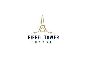 eiffel torn logotyp vektor ikon illustration