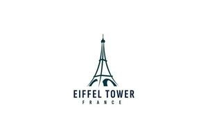 Eiffel Turm Logo Vektor Symbol Illustration