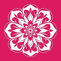 blomma logotyp vektor enkel abstrakt platt mandala tatuering växt Färg blomma floret blomma stencil