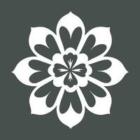 Mandala. ethnisch dekorativ Element. Hand gezeichnet Hintergrund. Islam, Arabisch, indisch, Ottomane Motive. Blume Logo Vektor einfach abstrakt eben Mandala tätowieren Pflanze Farbe blühen Blümchen blühen Schablone