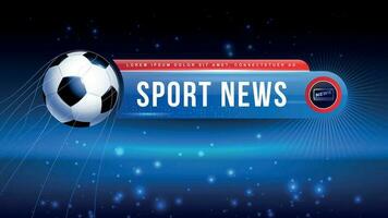 Sport Nachrichten Fußball Komposition vektor