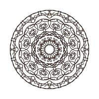 handritad mandala. dekoration i etniska orientaliska doodle prydnad vektor