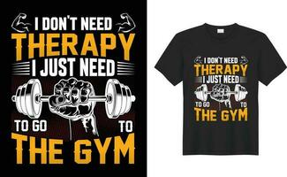 das Fitness motivierend Typografie editierbar drucken bereit perfekt Vektor T-Shirt Design. das Fitnessstudio Benutzerdefiniert Übung Merchandising trainieren Farbe Hemd Becher, Jungs und Mädchen, Design Vorlage und Konzept.