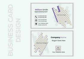 kreativ företag kort. kreativ och rena företag kort mall. modern företag kort design vektor