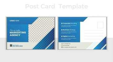 kreativ modern företags- vykort design. företag vykort , händelse kort, direkt post eddm, inbjudan design mall. vektor