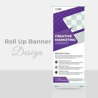 Roll-up-Banner-Design vektor