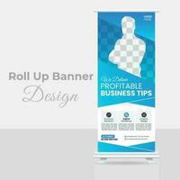 Roll-up-Banner-Design vektor