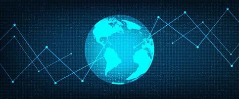 Hintergrund der globalen Netzwerksystemtechnologie vektor