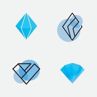 diamant logotyp vektor mall diamant symbol