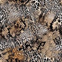 Leopard und Schlangenhaut Textur nahtlose Muster vektor